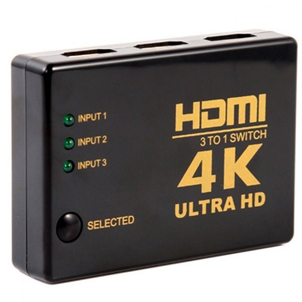 هاب سوئیچ 3 پورت HDMI مدل 4K ریموت دار