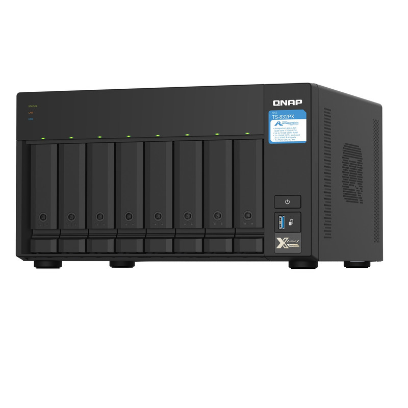ذخیره ساز تحت شبکه کیونپ مدل  TS-832PX 4G
