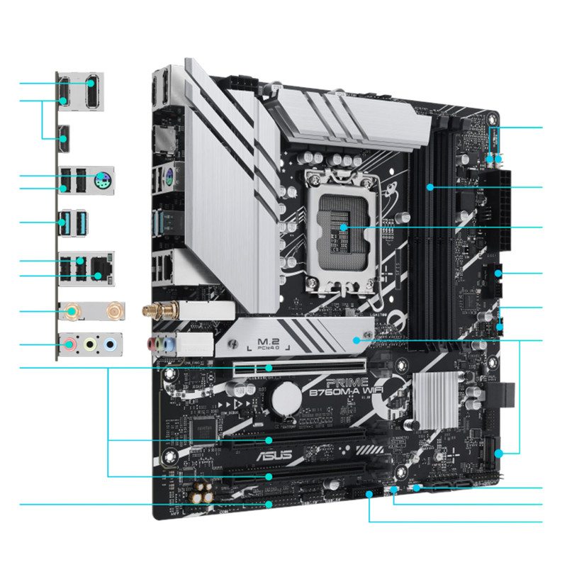 مادربرد ایسوس مدل PRIME B760M-A WIFI
