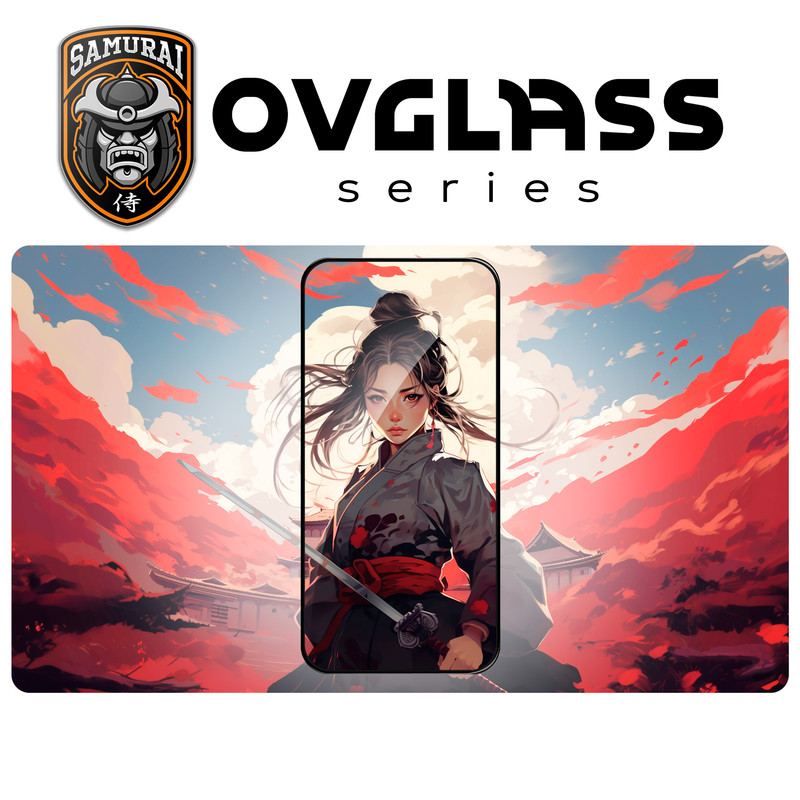 محافظ صفحه نمایش سامورایی مدل ovglass مناسب برای گوشی موبایل سامسونگ Galaxy S24 Ultra