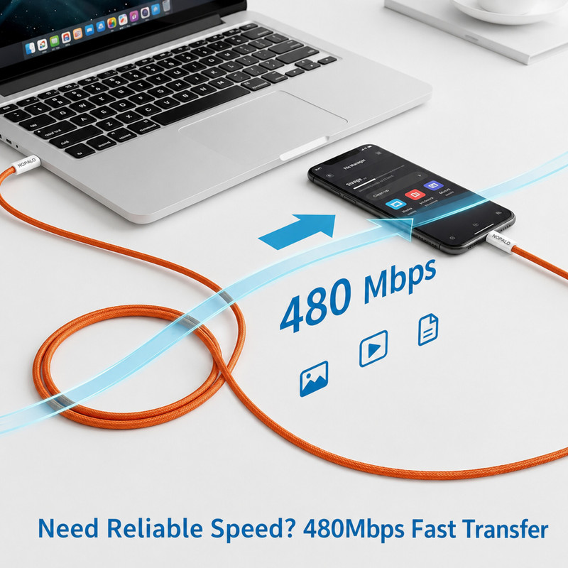 کابل USB-C نوپالو مدل NP-C60 طول 1 متر
