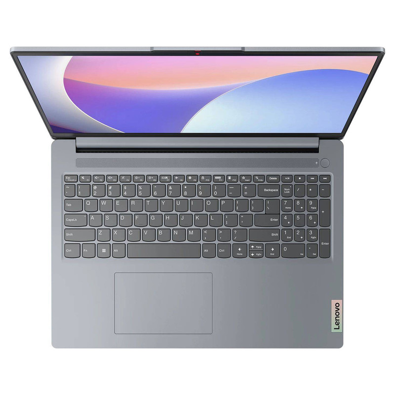 لپ‌تاپ لنوو مدل IdeaPad Slim 3 15IRU8 با پردازنده Core i3-1315U، رم LPDDR5 8GB با فرکانس 4800MHz، حافظه SSD با ظرفیت 256GB، نمایشگر 15.6 اینچ TN با وضوح Full HD