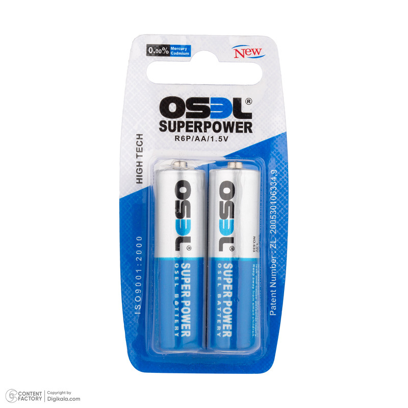 باتری قلمی اوسل مدل Super Power R6P  بسته ۶ عددی