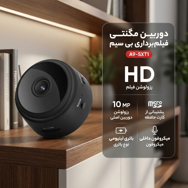 دوربین مگنتی فیلم برداری بی سیم مدل A9-SXT1