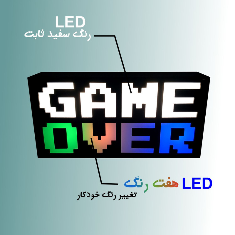 آیکون لایت طرح GAME OVER کد GAS-01