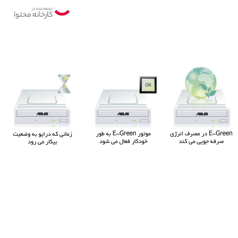 درایو DVD اینترنال ایسوس مدل DRW-24D5MT بدون جعبه