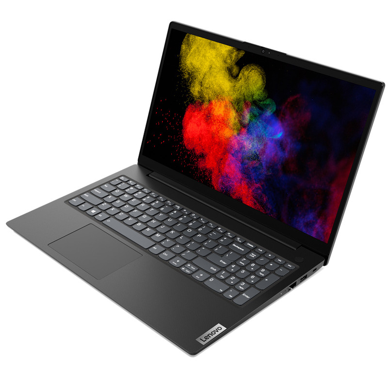 لپ‌تاپ 15.6 اینچی لنوو مدل V15 G2 IJL با پردازنده Celeron N4500، رم 8 گیگابایت DDR4، حافظه SSD با ظرفیت 256 گیگابایت، صفحه‌نمایش Full HD مات و وبکم HD با درپوش لنز