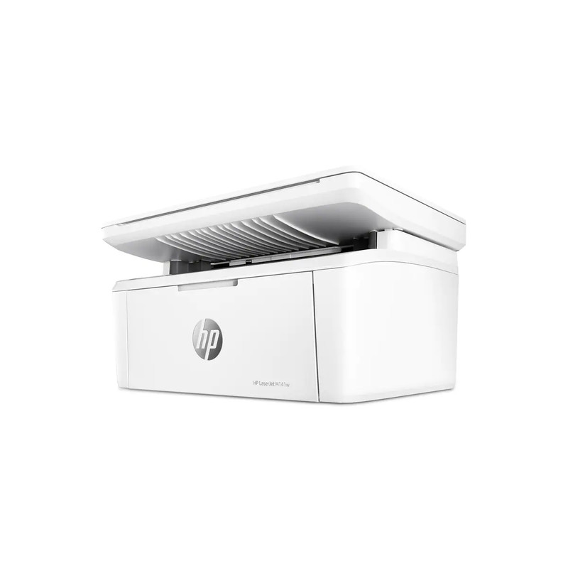 پرینتر اچ‌پی تک رنگ سه کاره با چاپ لیزری مدل LaserJet MFP M141w، سایز چاپ A4، مجهز به نرم افزار واسط ارتباطی (API)