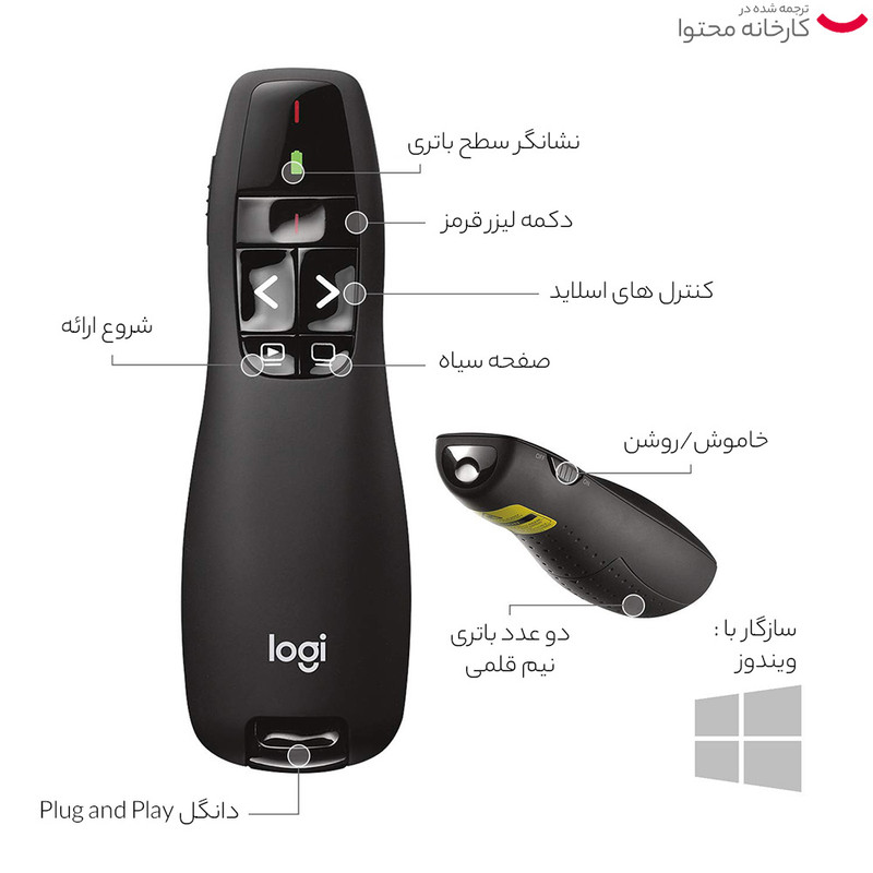 پرزنتر بی‌سیم لاجیتک R400