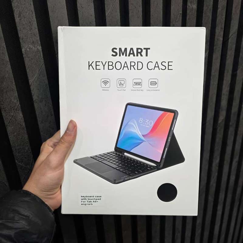 کیف کلاسوری کیبورد دار مدل smrt مناسب برای تبلت سامسونگ Galaxy Tab A9 Plus
