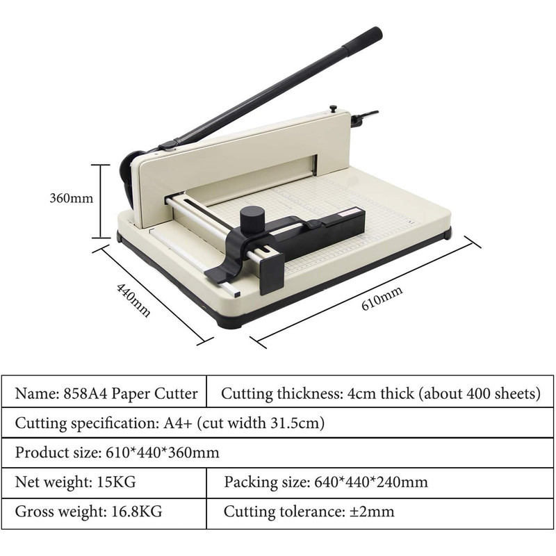 برش دهنده کاغذ مدل ax-858