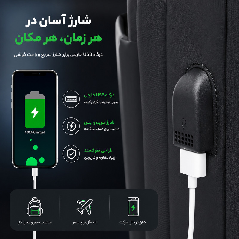 کیف لپ تاپ آرتیک هانتر مدل Newplus 128 مناسب برای لپ‌تاپ‌های 17 اینچ