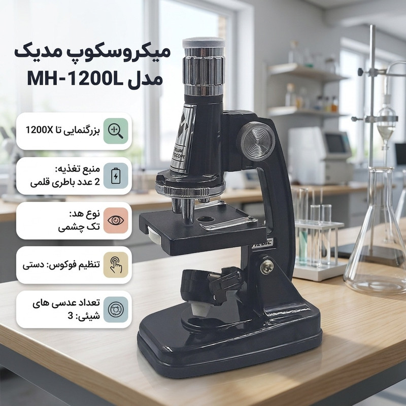 میکروسکوپ مدیک مدل MH-1200L