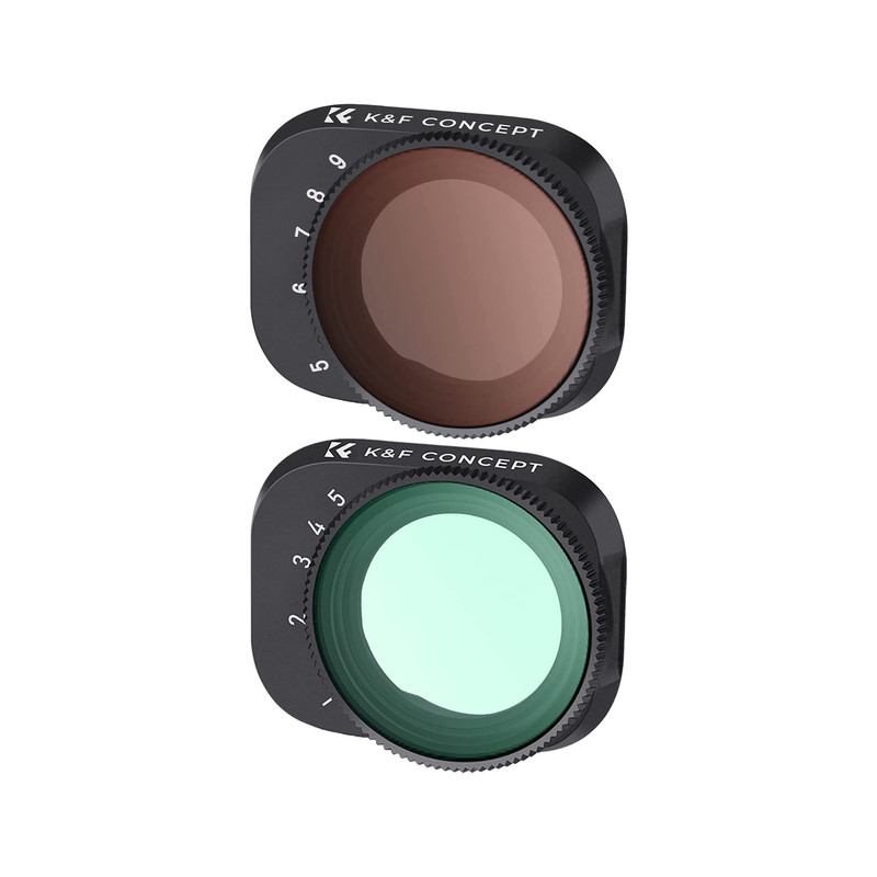 فیلتر لنز کی اند اف مدل  VARIABLE ND LENS FILTERS KIT 2 (ND2-32 + ND32-512) FOR DJI MINI 3/MINI 3PRO -NANO-X