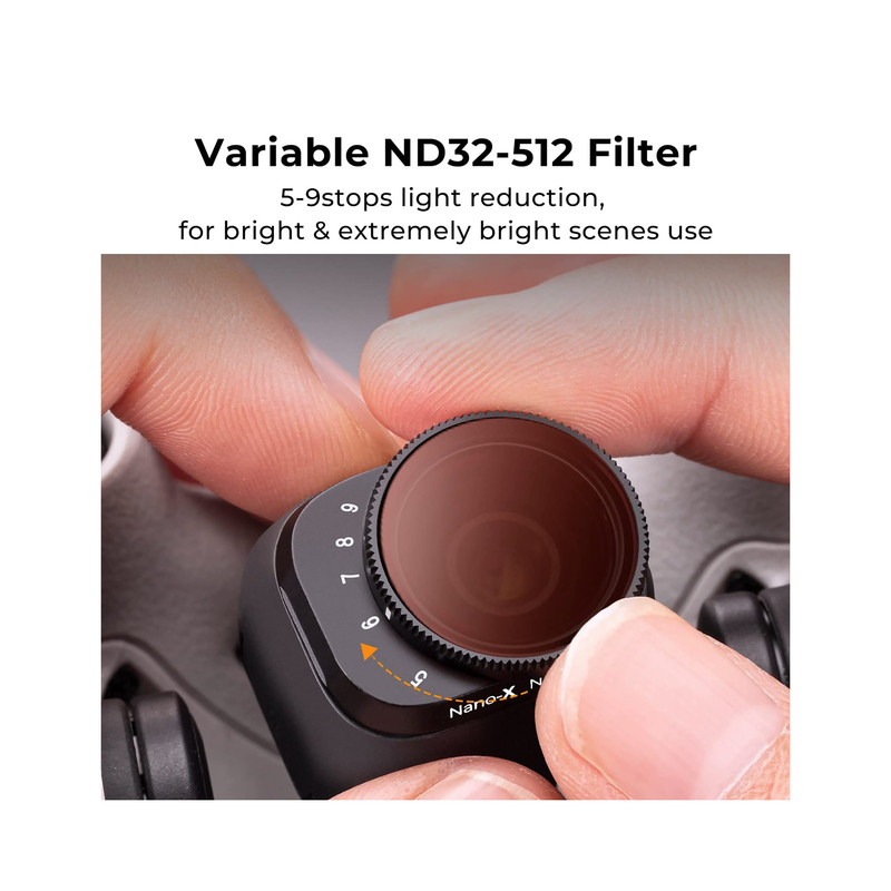 فیلتر لنز کی اند اف مدل  VARIABLE ND LENS FILTERS KIT 2 (ND2-32 + ND32-512) FOR DJI MINI 3/MINI 3PRO -NANO-X