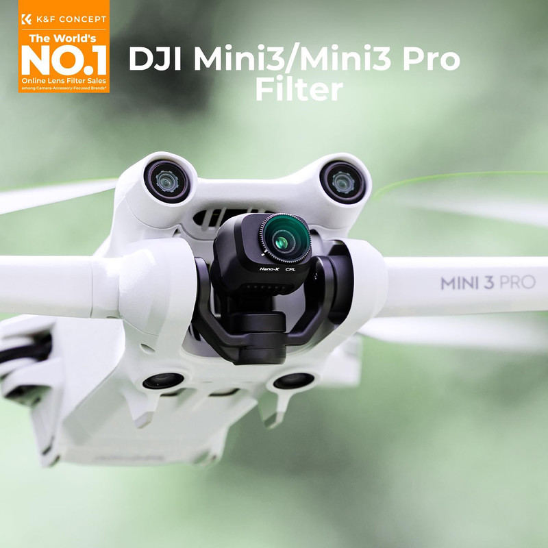 فیلتر لنز کی اند اف مدل  VARIABLE ND LENS FILTERS KIT 2 (ND2-32 + ND32-512) FOR DJI MINI 3/MINI 3PRO -NANO-X