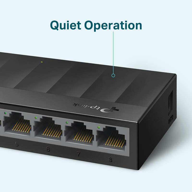 سوییچ 8 پورت گیگابیتی و دسکتاپ تی پی-لینک مدل LS1008G