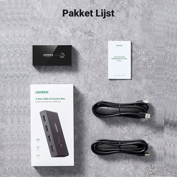هاب سوئیچ 4 پورت پرینتر یوگرین مدل US216-30767