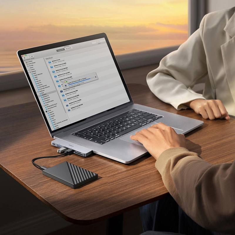 هاب 6 پورت USB-C بیسوس مدل UltraJoy Series BS-OH179