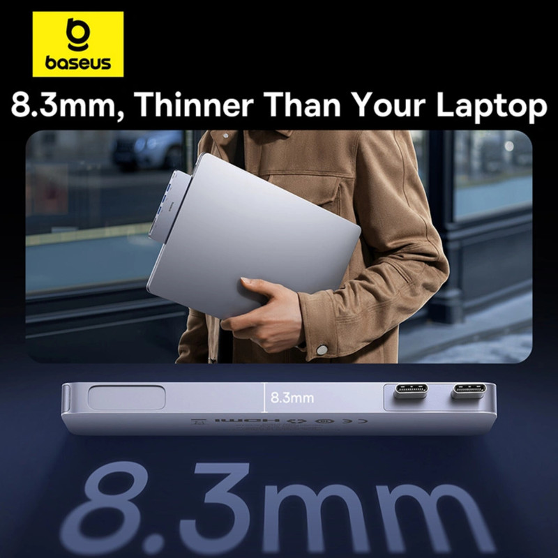 هاب 6 پورت USB-C بیسوس مدل UltraJoy Series BS-OH179
