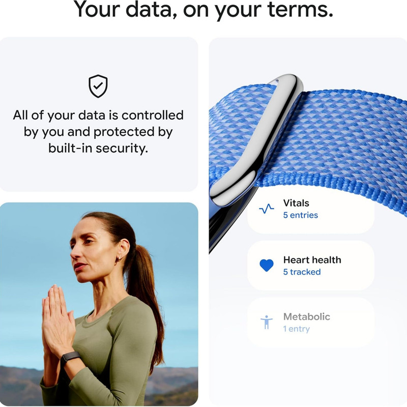 مچ بند هوشمند گوگل مدل Fitbit Air با بند پارچه‌ای