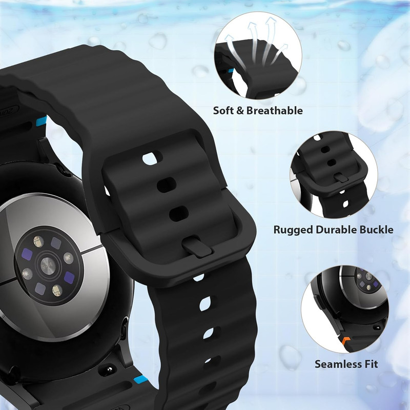 بند راینو مدل W7-Sport مناسب برای ساعت هوشمند سامسونگ Galaxy Watch 4/5/6/7/FE سایز 40/42/43/44/46/47 میلی متری