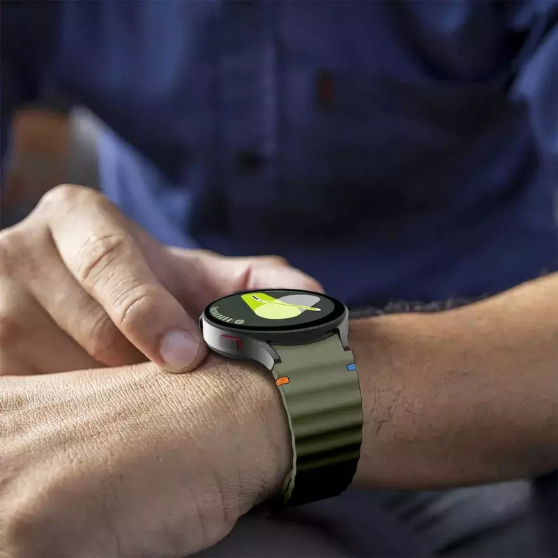 بند راینو مدل W7-Sport مناسب برای ساعت هوشمند سامسونگ Galaxy Watch 4/5/6/7/FE سایز 40/42/43/44/46/47 میلی متری