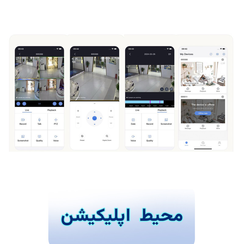 دوربین مداربسته تحت شبکه وونک مدل  M2