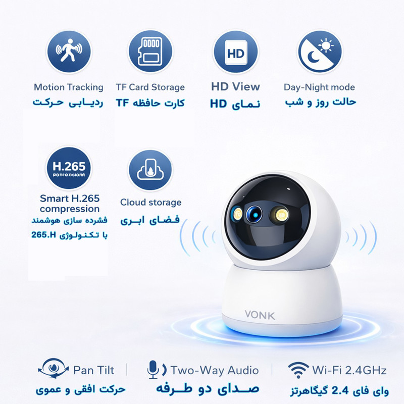 دوربین مداربسته تحت شبکه وونک مدل  M2
