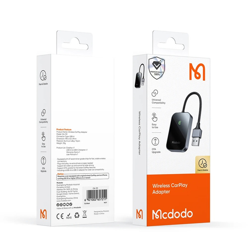 گیرنده بلوتوثی مک دودو مدل CA-721