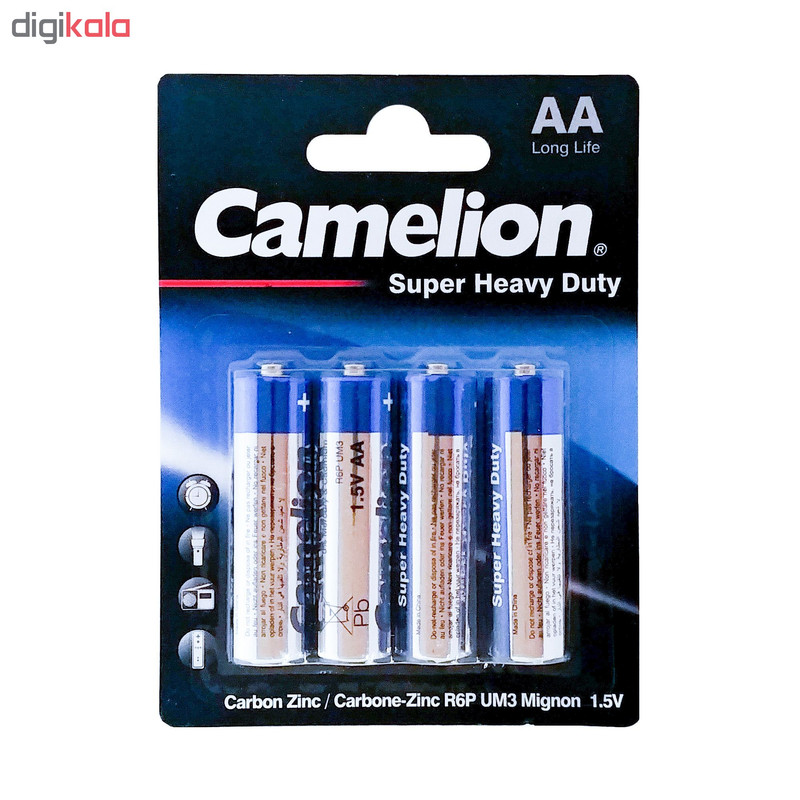 باتری قلمی کملیون مدل Super Heavy Duty بسته 4 عددی