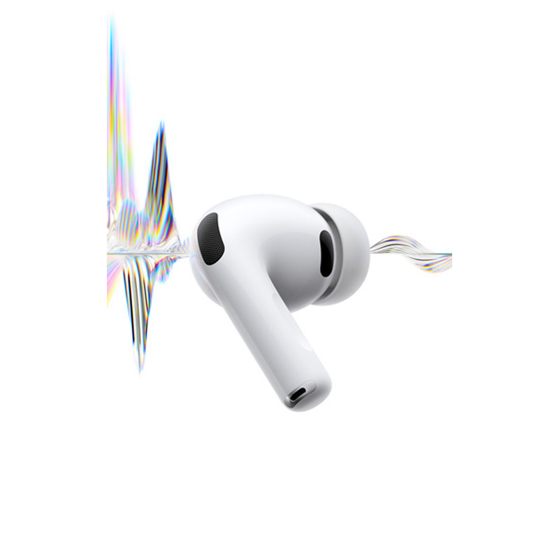 هدفون بلوتوثی اپل مدل AirPods Pro 3 با نویز کنسلینگ فعال، قابلیت پخش صدای محیطی، عمر باتری 10 ساعت، مقاوم در برابر رطوبت و عرق