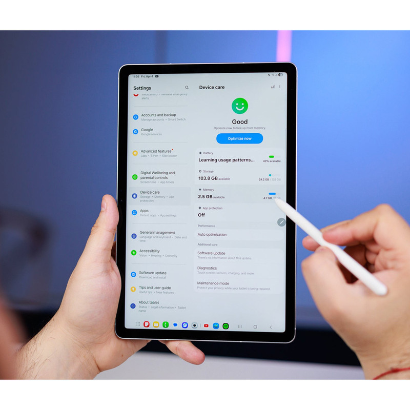 تبلت 10.9 اینچ سامسونگ مدل Galaxy Tab S10 FE Wi-Fi ظرفیت 128 گیگابایت و رم 8 گیگابایت
