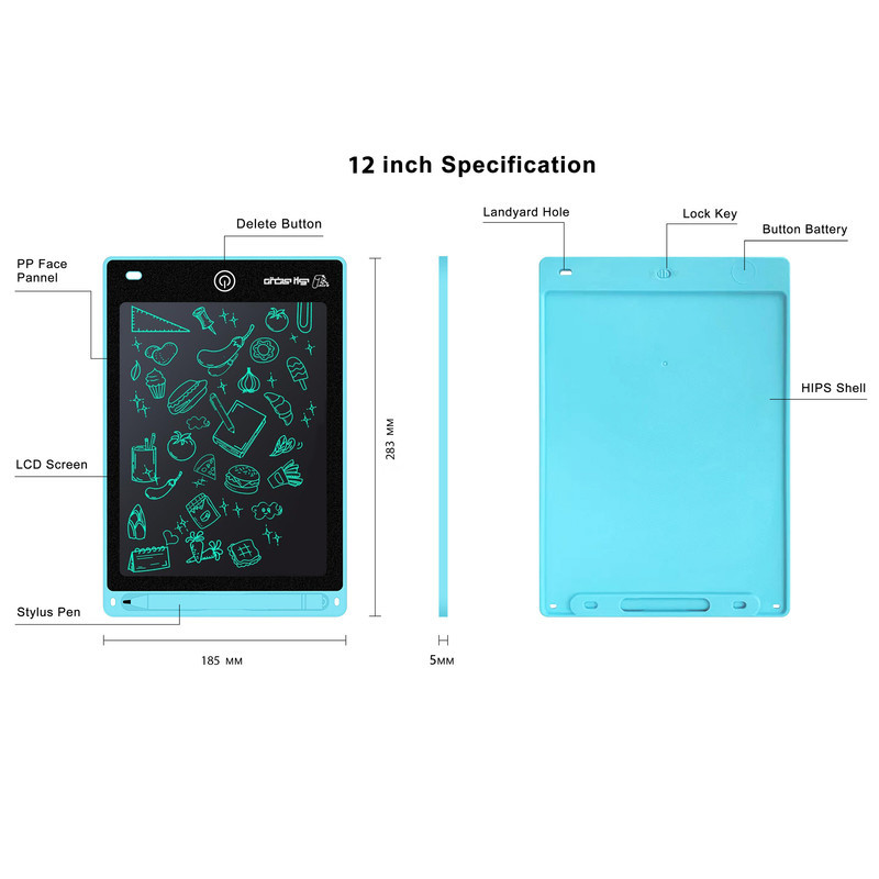 کاغذ دیجیتالی دیجی برگ مدل LCD 12 inch