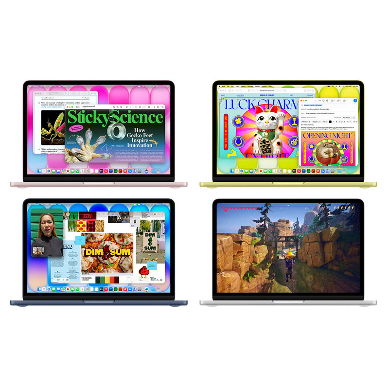 لپ‌تاپ 13 اینچی اپل مدل MacBook Neo LLA با پردازنده A18 Pro، رم 8 گیگابایت، حافظه SSD با ظرفیت 512 گیگابایت، نمایشگر Liquid Retina، وبکم با وضوح 1080 پیکسل، حسگر اثر انگشت و شارژدهی تا 16 ساعت