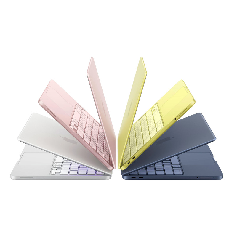 لپ‌تاپ 13 اینچی اپل مدل MacBook Neo LLA با پردازنده A18 Pro، رم 8 گیگابایت، حافظه SSD با ظرفیت 512 گیگابایت، نمایشگر Liquid Retina، وبکم با وضوح 1080 پیکسل، حسگر اثر انگشت و شارژدهی تا 16 ساعت