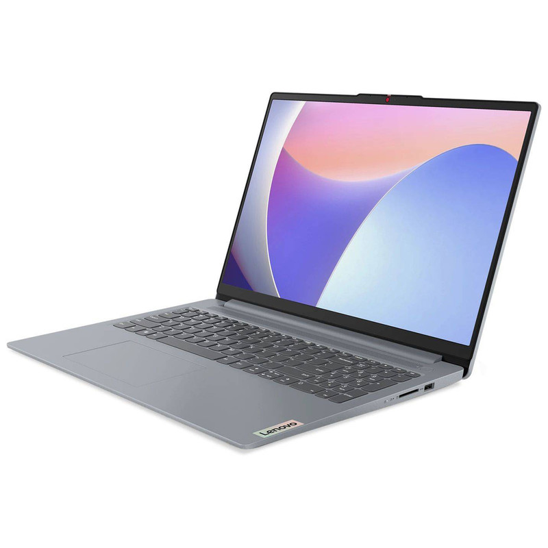 لپ‌تاپ 15.6 اینچی لنوو مدل IdeaPad Slim 3 15IRU8 با پردازنده i3 1315U، رم 8 گیگابایت، حافظه SSD با ظرفیت 512 گیگابایت، نمایشگر Full HD مات، وبکم 720p با درپوش لنز و پشتیبانی از Wi-Fi 6