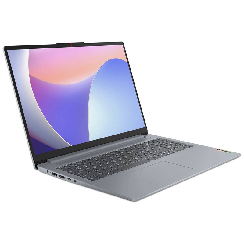لپ‌تاپ 15.6 اینچی لنوو مدل IdeaPad Slim 3 15IRU8 با پردازنده i3 1315U، رم 8 گیگابایت، حافظه SSD با ظرفیت 512 گیگابایت، نمایشگر Full HD مات، وبکم 720p با درپوش لنز و پشتیبانی از Wi-Fi 6
