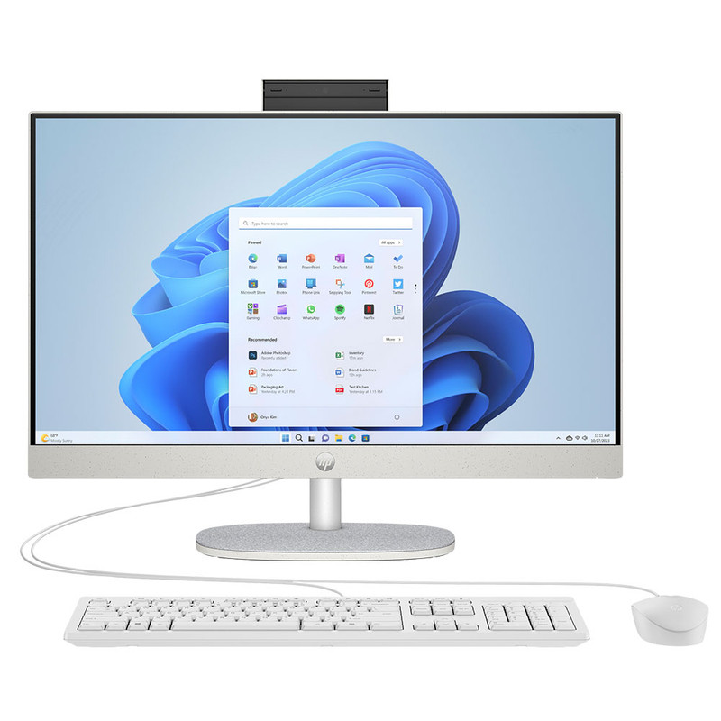 کامپیوتر همه کاره 23.8 اینچ اچ پی مدل HP AIO 24 CR1086nh با پردازنده Core Ultra 5-125U، رم 8 گیگابایت از نوع DDR5 و حافظه داخلی 512 گیگابایت SSD، گرافیک Intel Graphics (integrated)، نمایشگر از نوع IPS