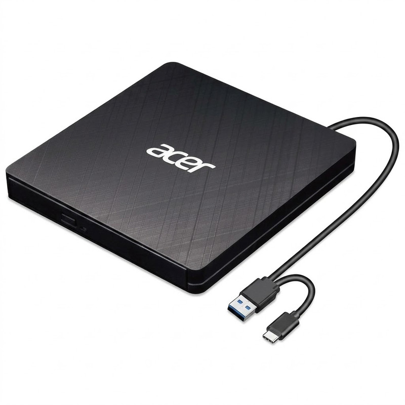 درایو DVD اکسترنال ایسر مدل Potable، با رابط USB 3.0/Type-C