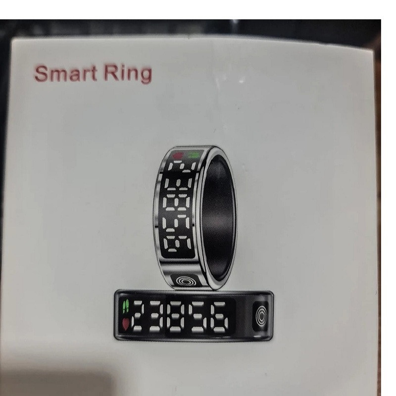 حلقه هوشمند اسمارت رینگ مدلV2-diamond رنگ نقره ای مشکی