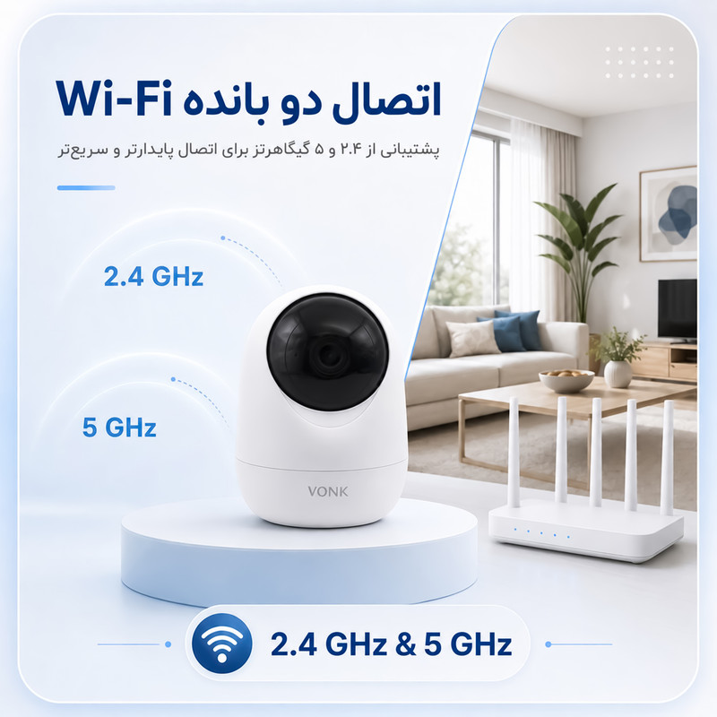 دوربین مداربسته تحت شبکه وونک مدل 5MP Pro
