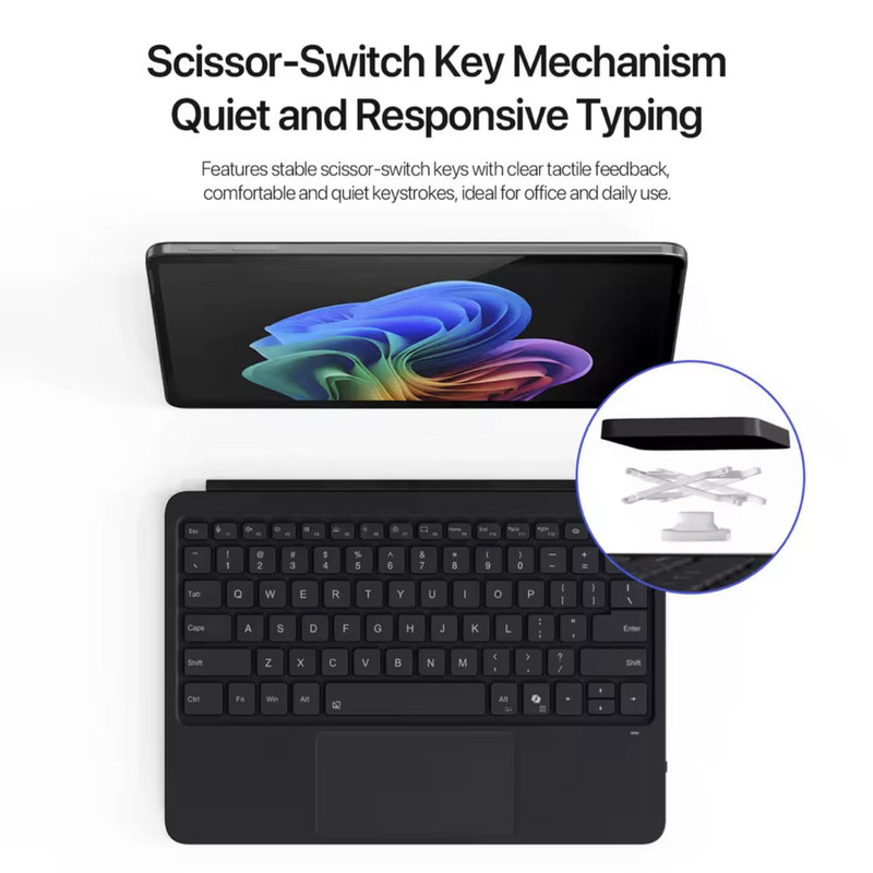 کیبورد بی‌سیم تبلت دوکس دوکیس مدل ck008 مناسب برای تبلت Surface pro12 Inch
