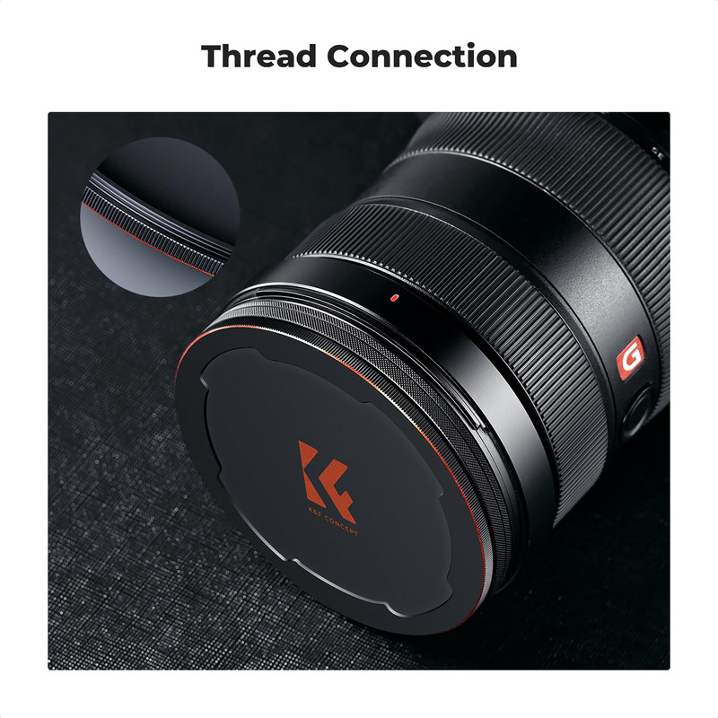 آداپتور لنز کی اند اف مدل  MAGNET LENS CAP - 49 MM