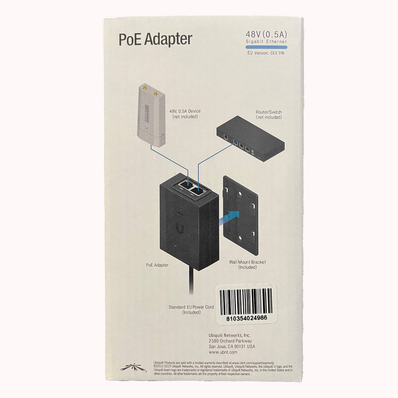 آداپتور PoE یوبیکیوتی مدل GP-A480-050G