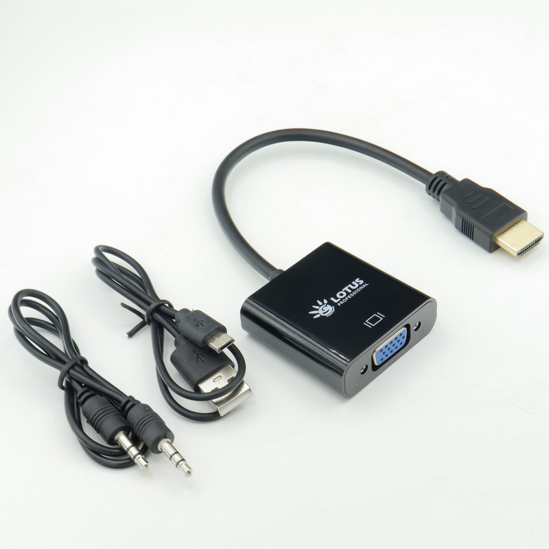 مبدل HDMI به VGA لوتوس مدل PLAYSTATION SUPPORT کد 5V-2024
