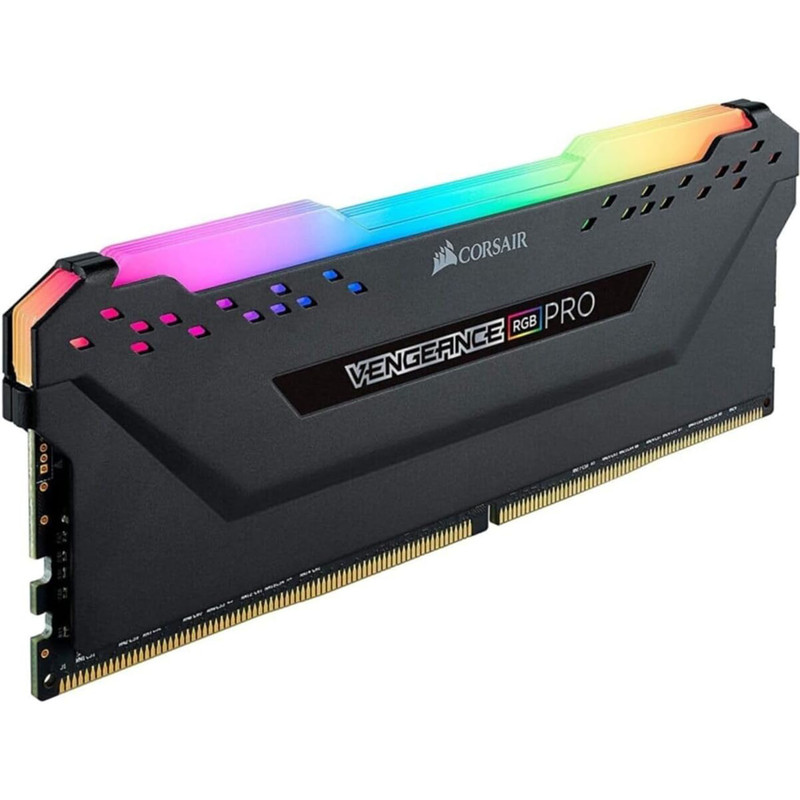 رم دسکتاپ DDR4 8 گیگابایت کورسیر مدل VENGEANCE RGB با فرکانس 3200 مگاهرتز، تایمینگ CL16 و هیت‌سینک