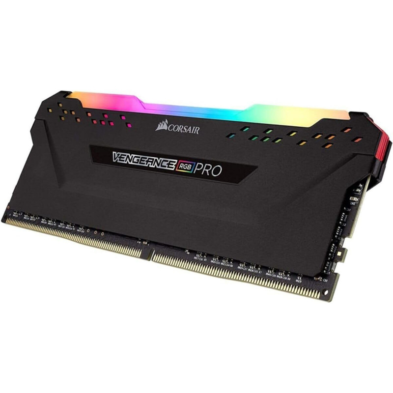 رم دسکتاپ DDR4 8 گیگابایت کورسیر مدل VENGEANCE RGB با فرکانس 3200 مگاهرتز، تایمینگ CL16 و هیت‌سینک