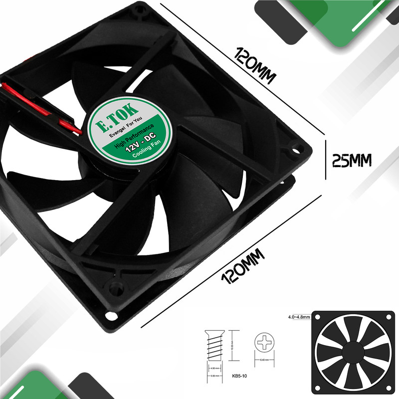 فن کیس ایتوک مدل Soplador - 12 - Plus