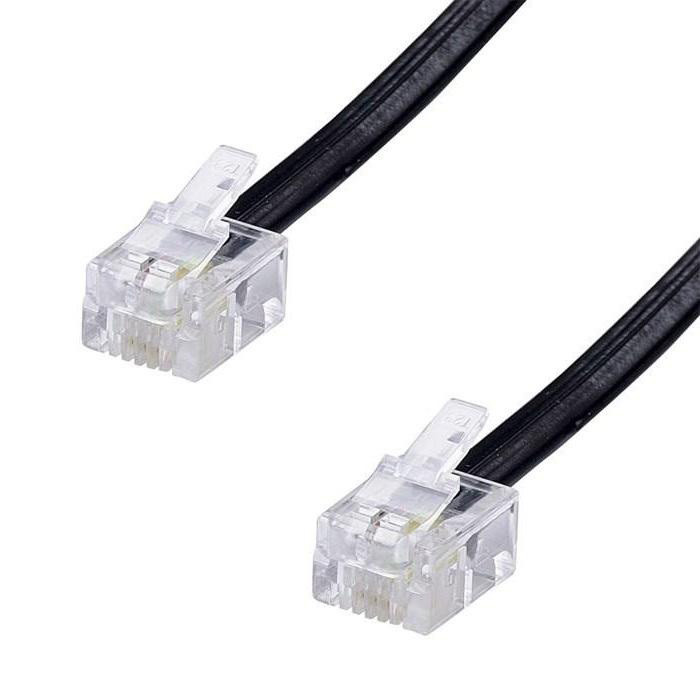 کابل تلفن مدل MM طول 2 متر بسته 4 عددی